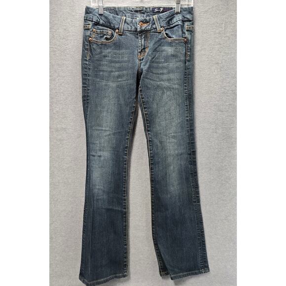 Seven7 Mid Rise Bootcut Jeans Size 29 - Picture 1 of 6